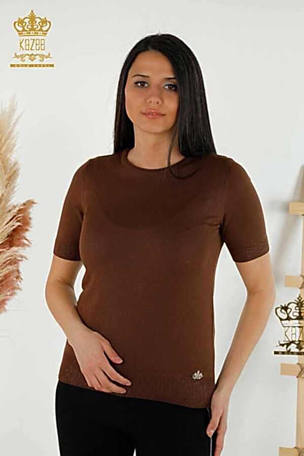 Reel Tekstil - 14GG Üretilen Viskon Elit Triko Bisiklet Yaka Kadın Giyim - 15943 | Reel Tekstil