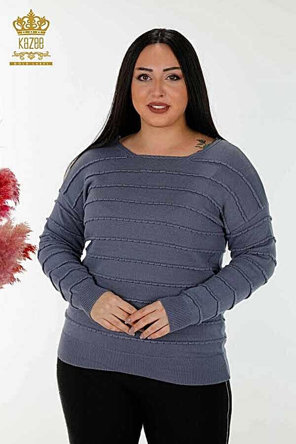 Reel Tekstil - 14GG Üretilen Viskon Elit Triko Bisiklet Yaka Kadın Giyim Üreticisi - 30169 | Reel Tekstil