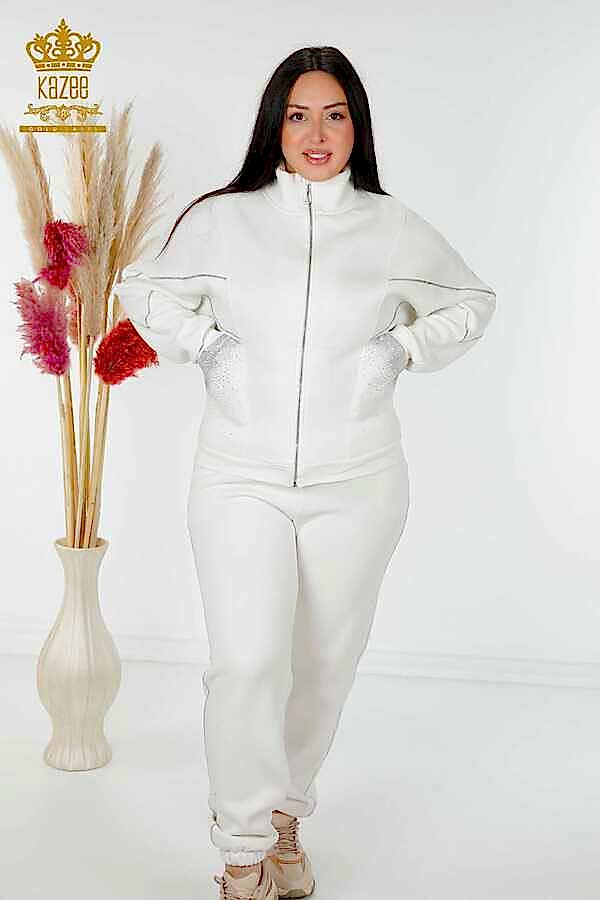 Reel Tekstil - Scuba ve İki İplikten Üretilen Eşofman Takım Fermuarlı Kadın Giyim Üreticisi - 17470 | Reel Tekstil