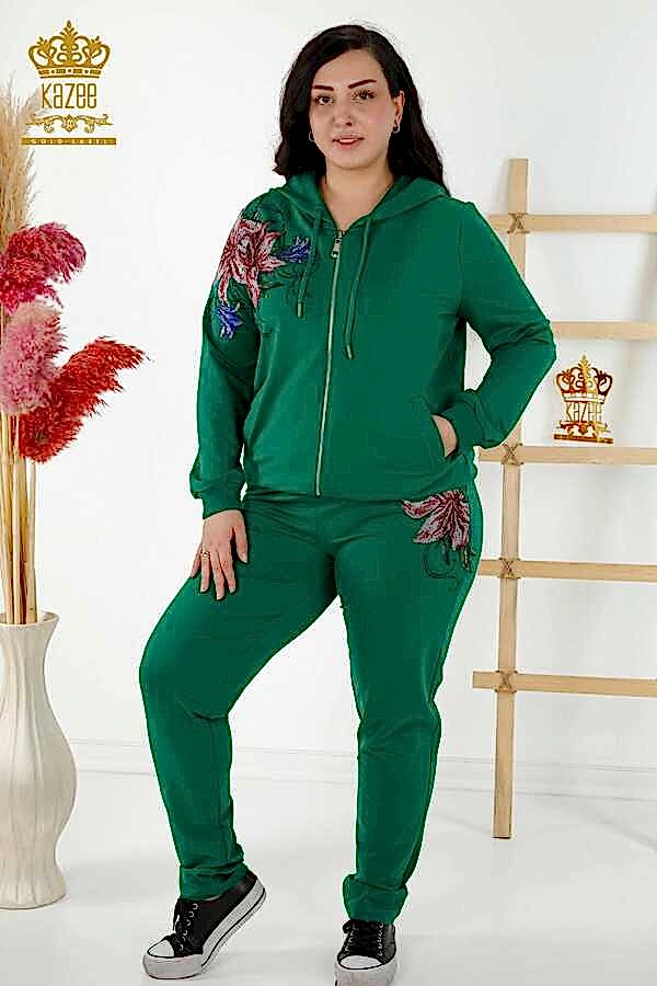 Reel Tekstil - Scuba ve İki İplikten Üretilen Eşofman Takım Fermuarlı Kadın Giyim Üreticisi - 17499 | Reel Tekstil