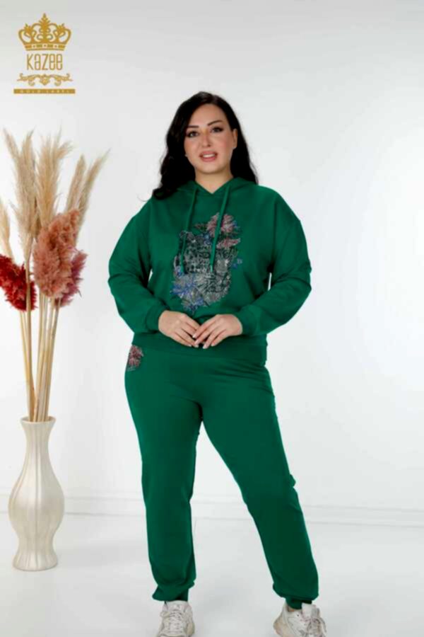 Reel Tekstil - Scuba ve İki İplikten Üretilen Eşofman Takım Kapüşonlu Kadın Giyim Üreticisi - 17480 | Reel Tekstil