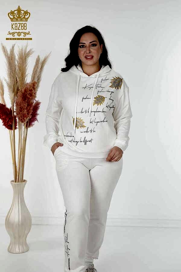 Reel Tekstil - Scuba ve İki İplikten Üretilen Eşofman Takım Kapüşonlu Kadın Giyim Üreticisi - 17483 | Reel Tekstil